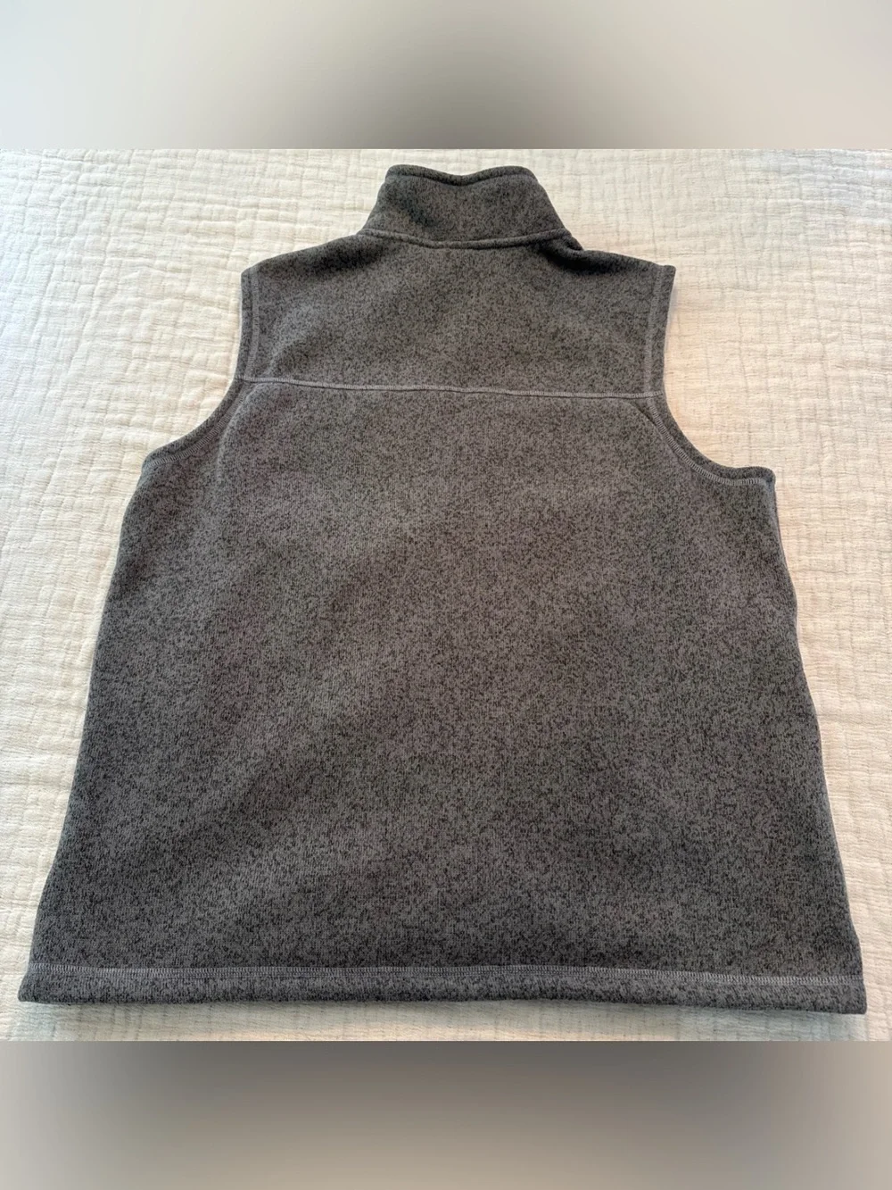 Mens The North Face Sweater Vest Fleece Full Zip Jacket Coat Gray XL